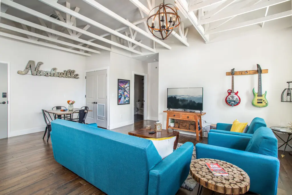 Rocky Top Nashville vacation rental with speakeasy and pool near Vanderbilt