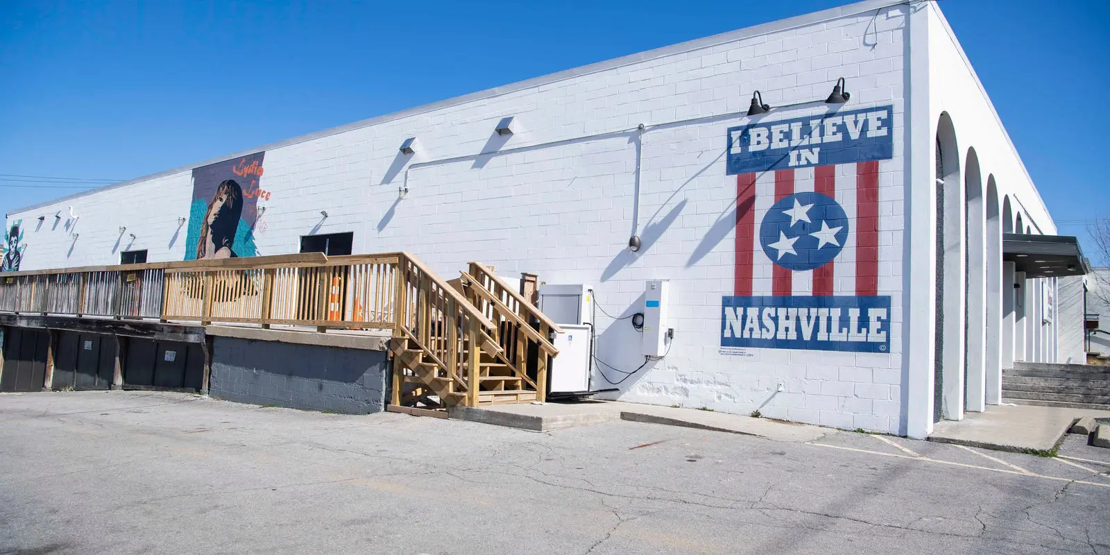 The Basement East music venue exterior East Nashville — I Believe in Nashville mural