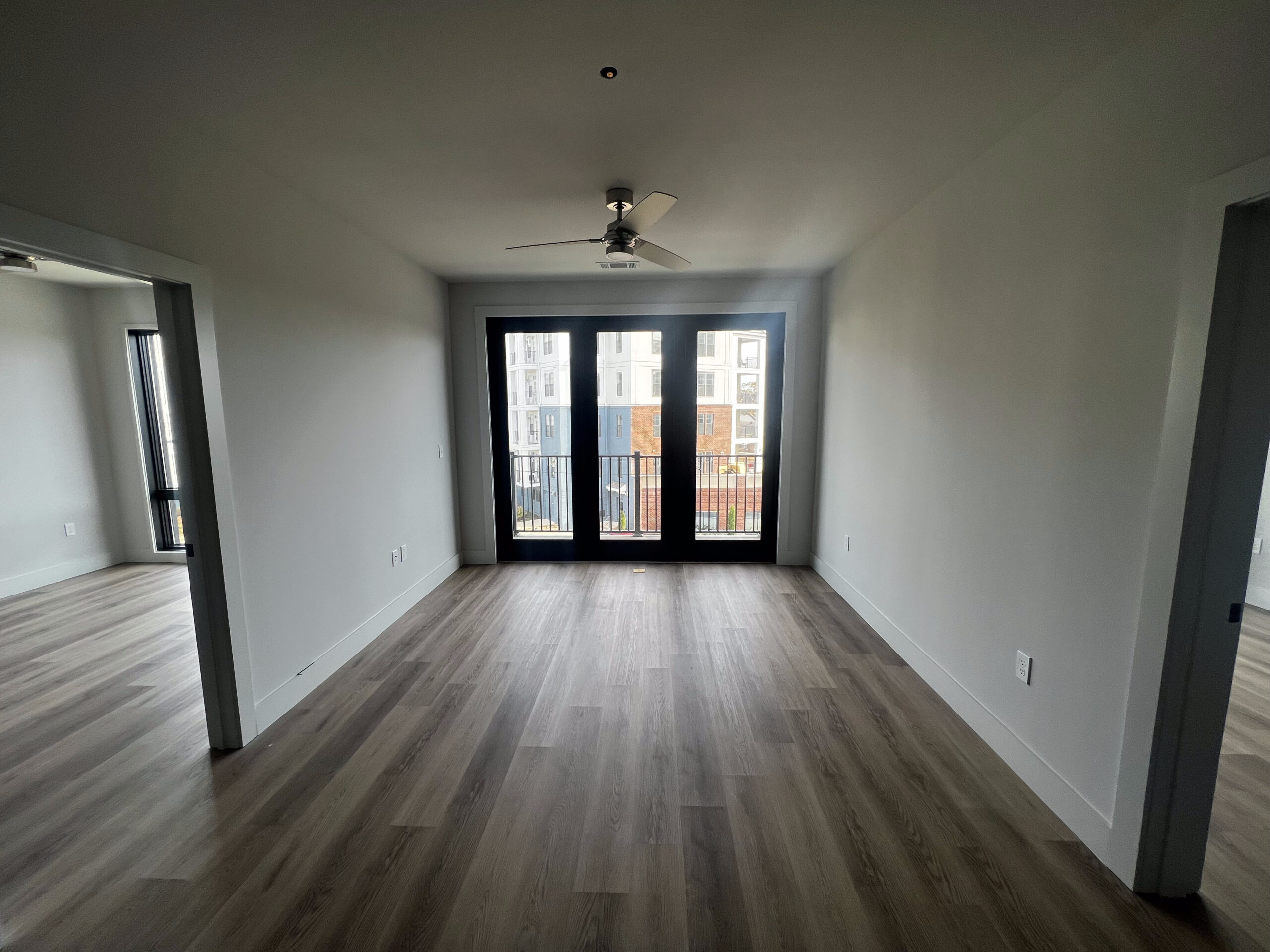 Empty living room before design