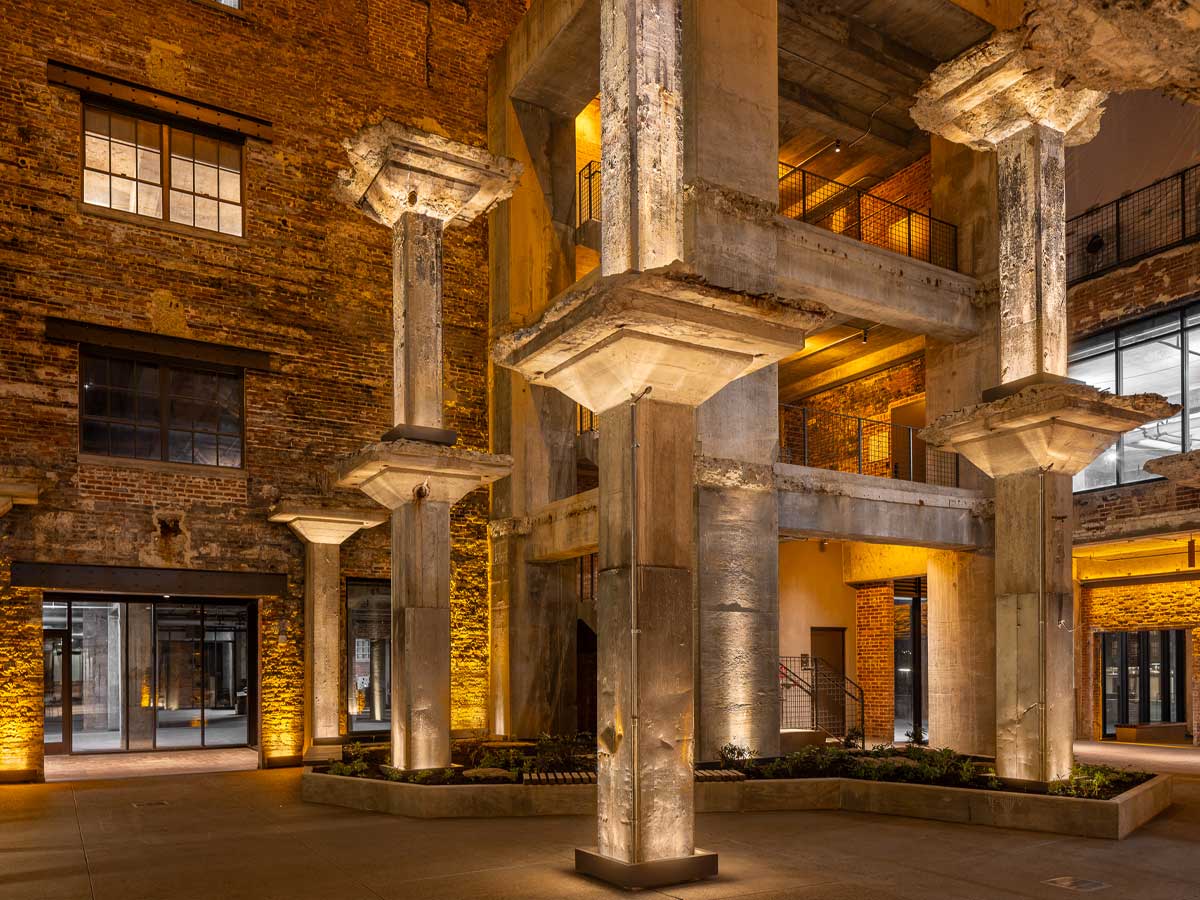 Neuhoff District waterfront Nashville Germantown — historic meatpacking plant turned destination