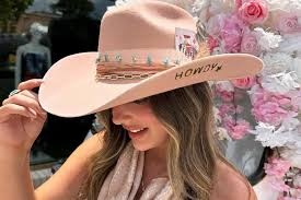 Custom HOWDY cowboy hat at Honky Tonk Hat Bar Nashville