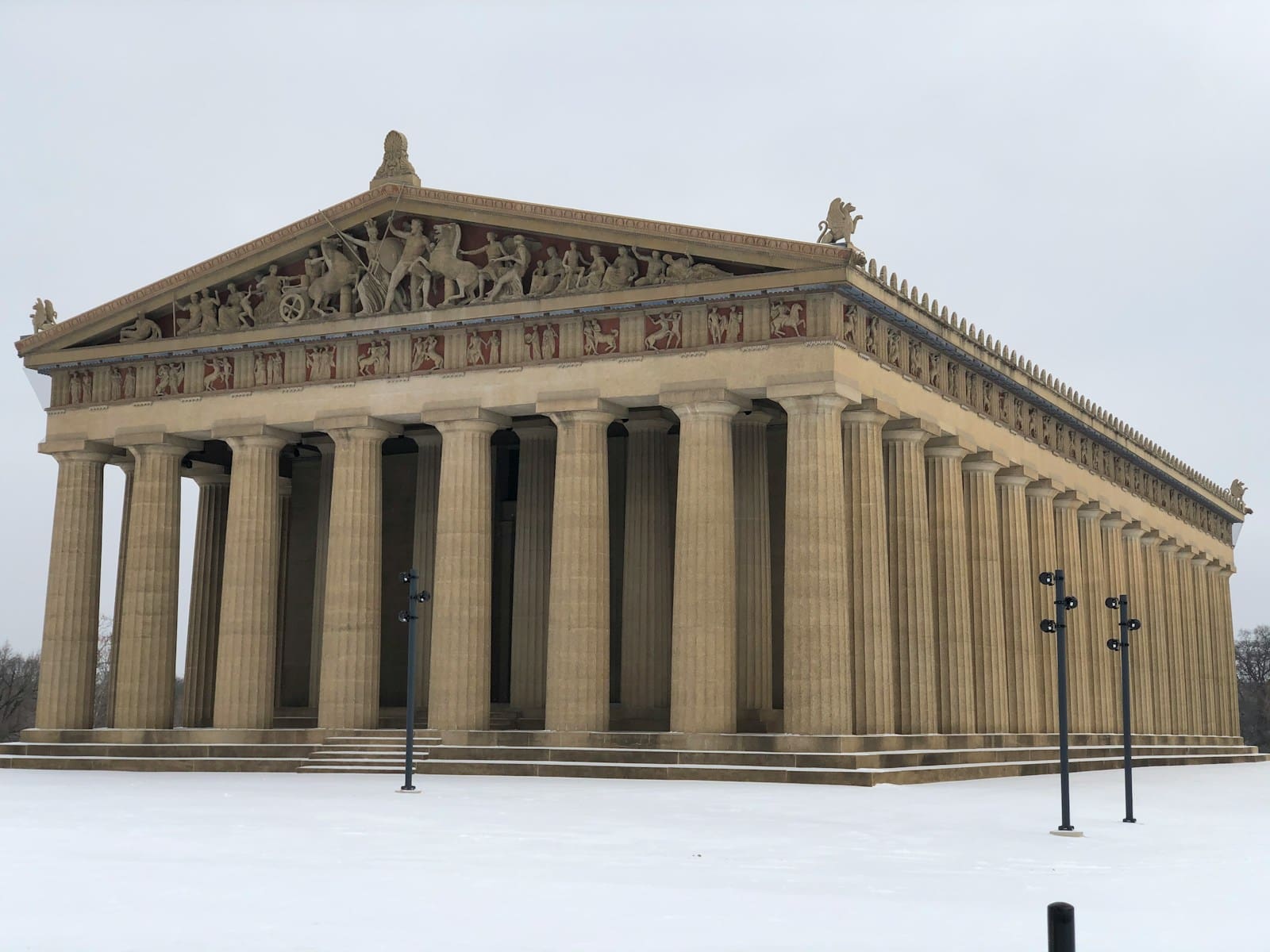 Full-scale replica of the Parthenon at Centennial Park in Nashville