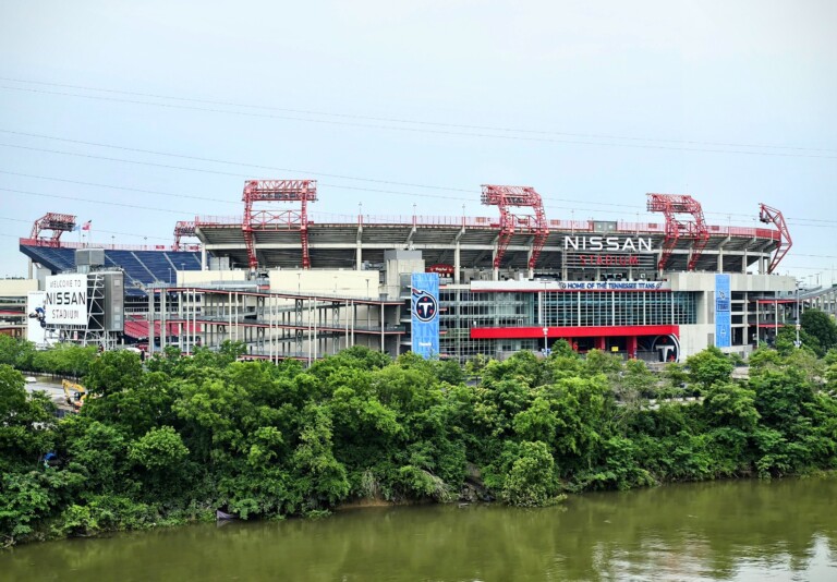 Nissan Stadium in Nashville, home of the Tennessee Titans