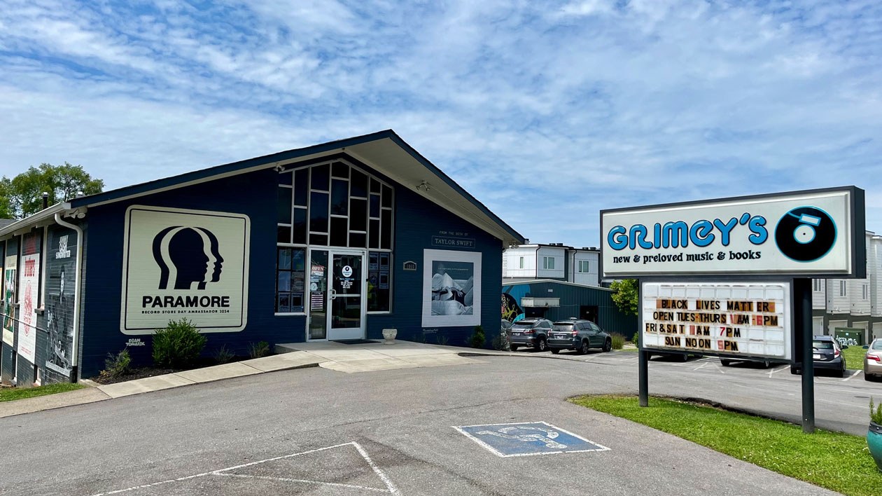 Grimey's storefront in East Nashville