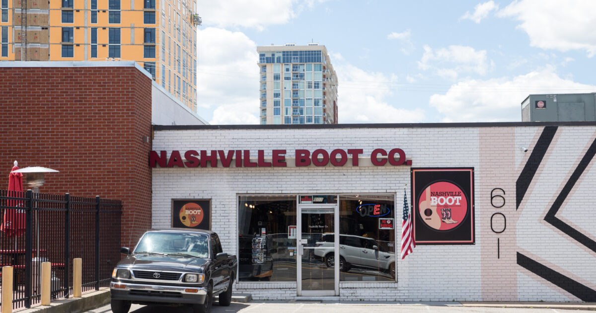 Nashville Boot Co. storefront in 8th Ave South