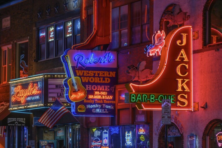 whats on nashville 2026 broadway neon hero