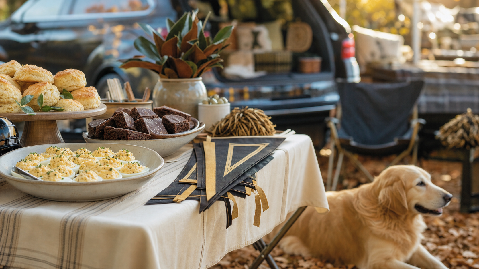 Vanderbilt gameday tailgate spread