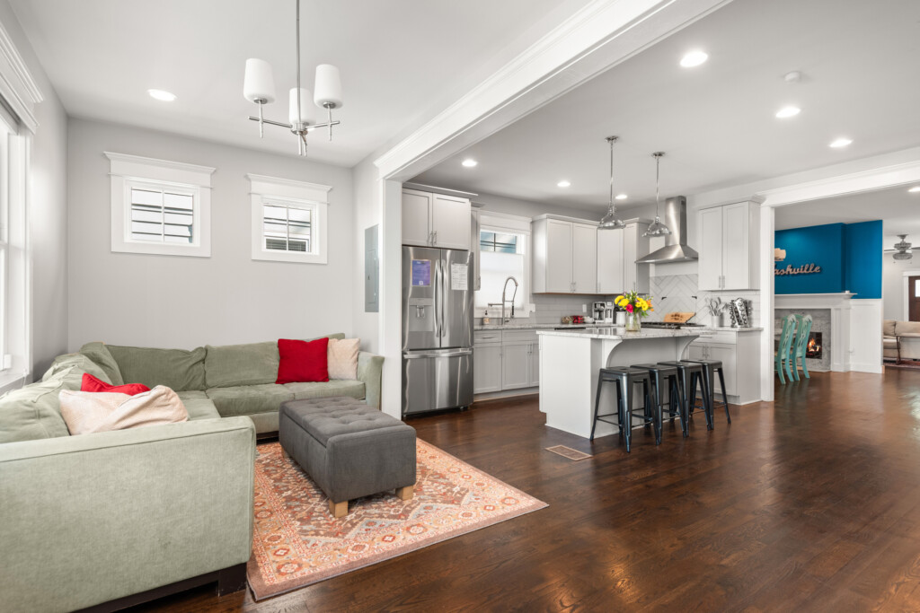 TV Nook (Downstairs) — Cumberland Retreat, Music City Magnolia East Nashville rental near Nissan Stadium