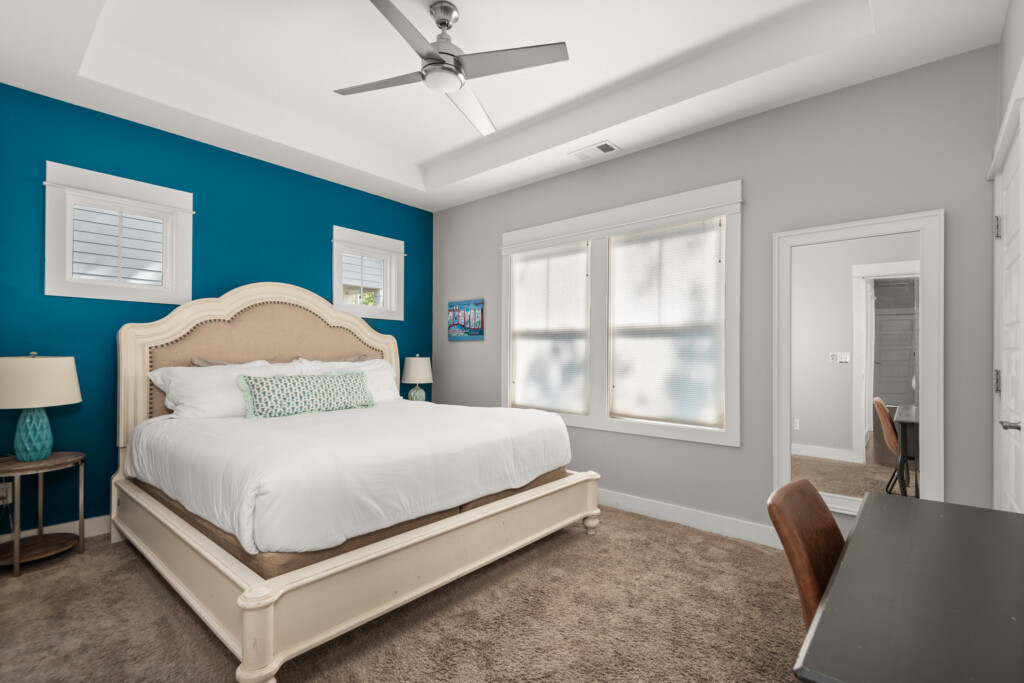 King Bedroom (Upstairs) — Cumberland Retreat, Music City Magnolia East Nashville rental near Nissan Stadium