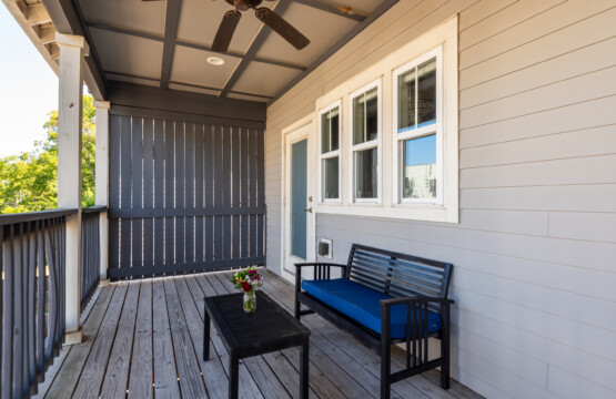Top Deck (Upstairs - Primary Ensuite) — Cumberland Retreat, Music City Magnolia East Nashville rental near Nissan Stadium